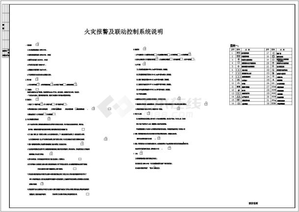 某地区某集团设备楼消防平面电气cad设计施工图-图一