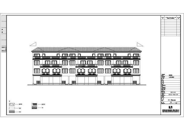 新疆多层框架结构别墅建筑设计施工图-图一