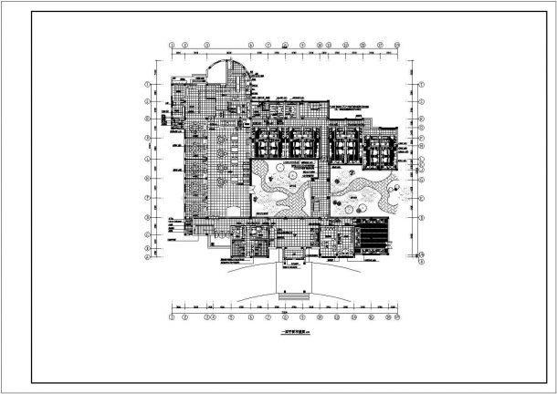 四层宾馆装修设计方案CAD施工图-图一
