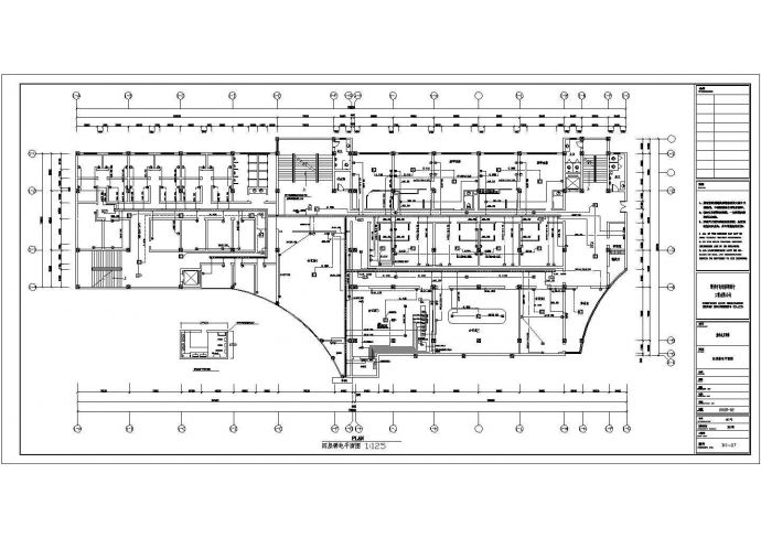 东方宾馆全套详细施工电气设计CAD图_图1