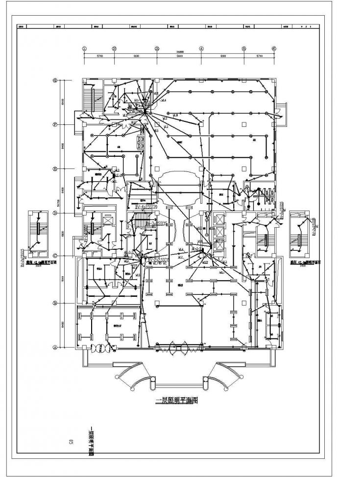 高层宾馆全套电气cad详细施工平面图纸_图1