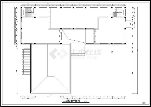 某地区—中式别墅装修平面设计CAD图-图二