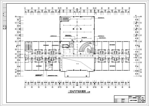 明珠宾馆全套详细电气设计施工CAD图-图二