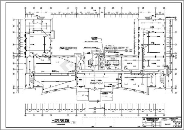 某宾馆楼建筑楼全套详细电气设计施工CAD图-图二