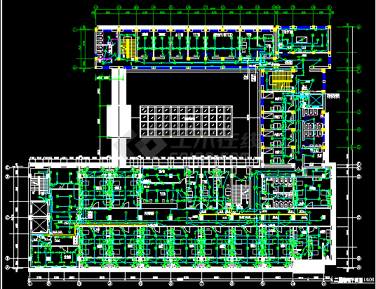 医院综合楼强弱电设计CAD施工图-图一