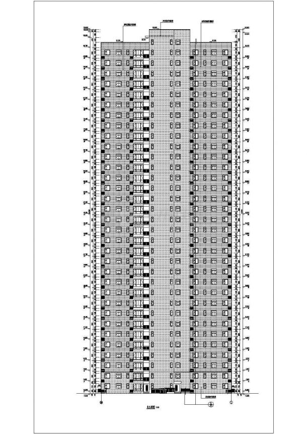 石家庄33层剪力墙结构住宅楼建筑施工图-图一