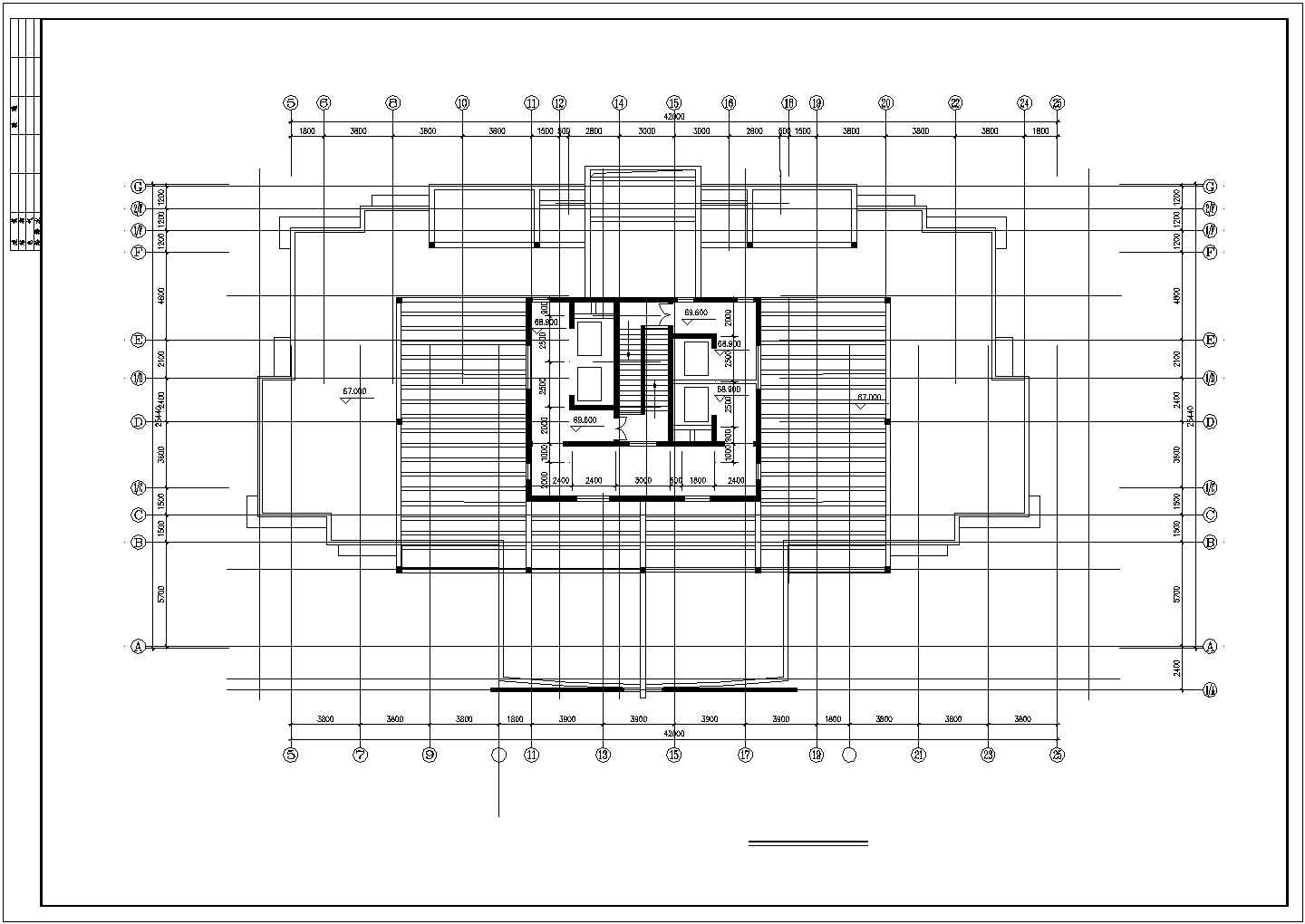 高层住宅大楼建筑施工CAD设计图纸方案