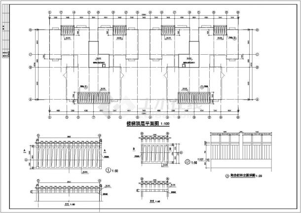 深圳金沙花园A栋住宅施工CAD设计图纸-图一