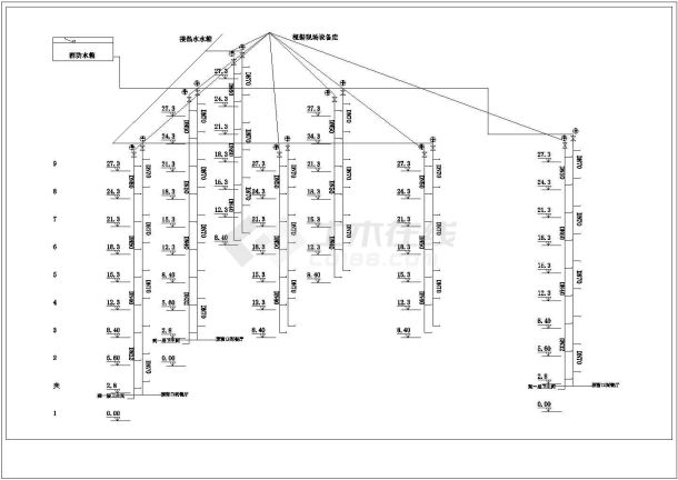 上海某大酒店全套详细电气设计施工CAD图纸-图一