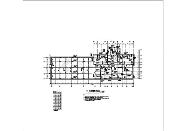 某小区十八层框架结构住宅楼建筑结构施工图-图一