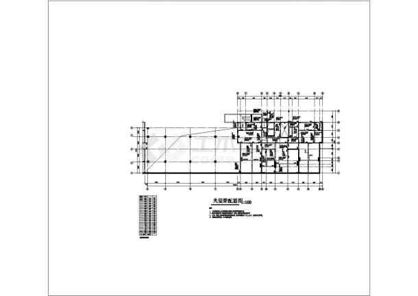 某小区十八层框架结构住宅楼建筑结构施工图-图二