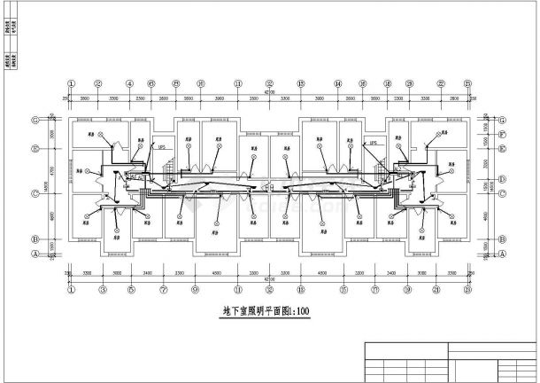 某市高层住宅楼强弱电气CAD施工图纸-图二