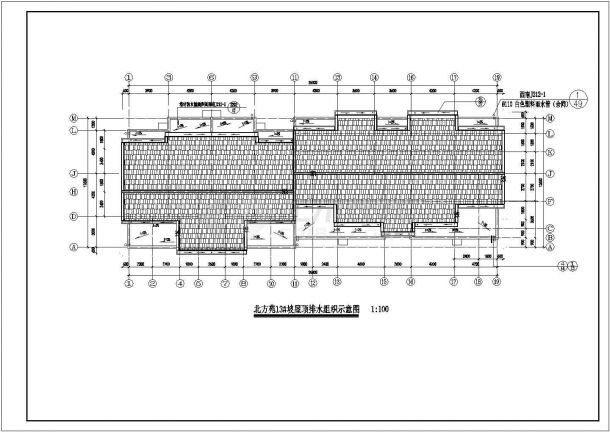 13栋住宅楼建筑施工CAD设计图纸-图二