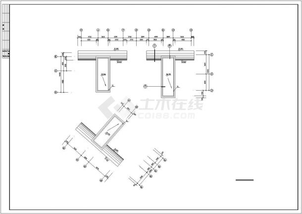 多层商住楼建筑施工CAD设计图纸全套-图一