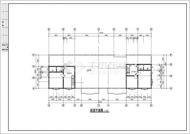 蝴蝶园住宅楼建筑施工CAD设计图纸-图一