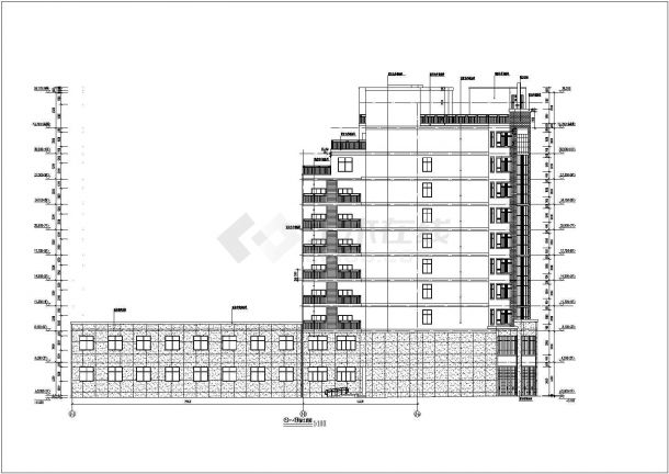 某地小高层单身公寓建筑方案设计图-图二