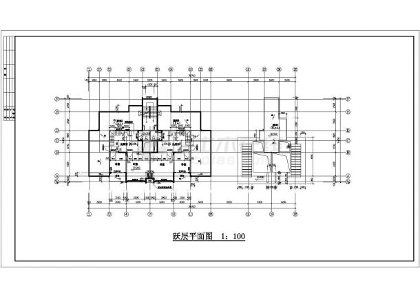 某市花园式高层住宅建筑施工CAD设计图纸-图一