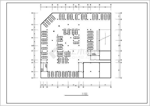 某宾馆全面建筑设计cad方案图纸-图一