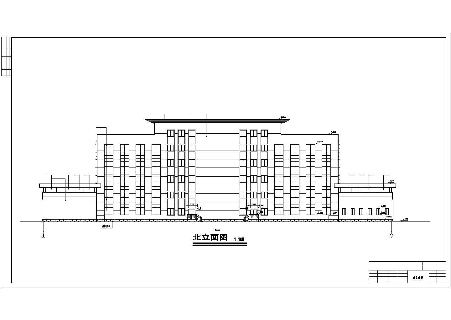 某市政办公大楼全套cad建筑施工详细图