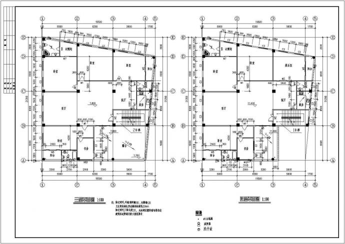 某住宅出租屋建筑施工CAD设计图纸_图1