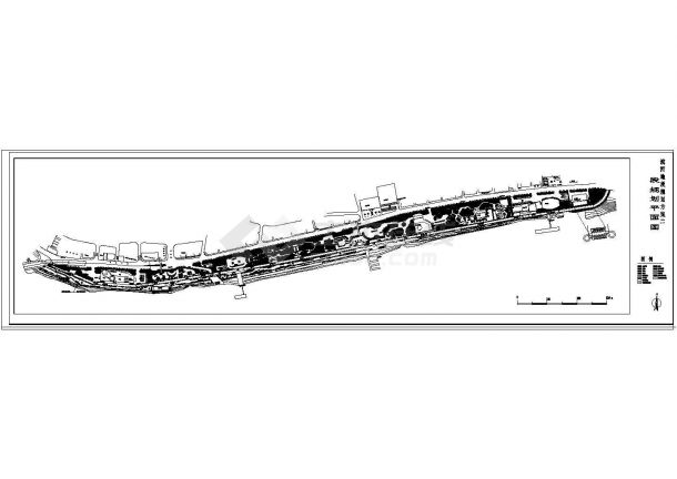 某市滨江地段规划方案cad平面及立面设计施工精简图-图一