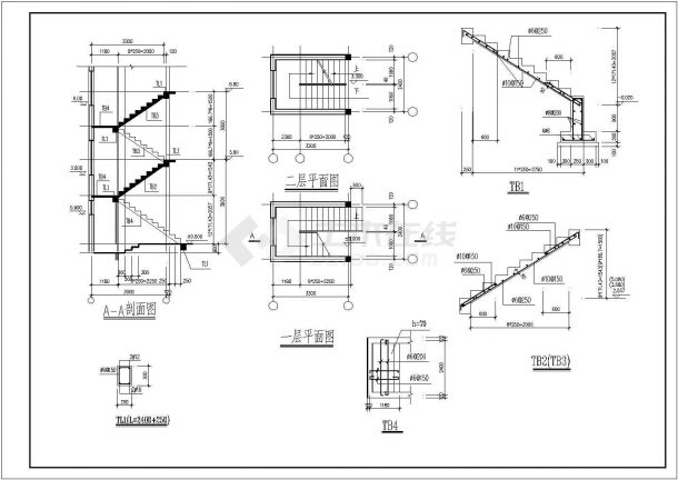 上海某三层砖混别墅建筑结构施工图-图一