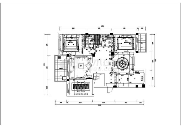 福建某精品复式住宅楼装修设计施工图-图一