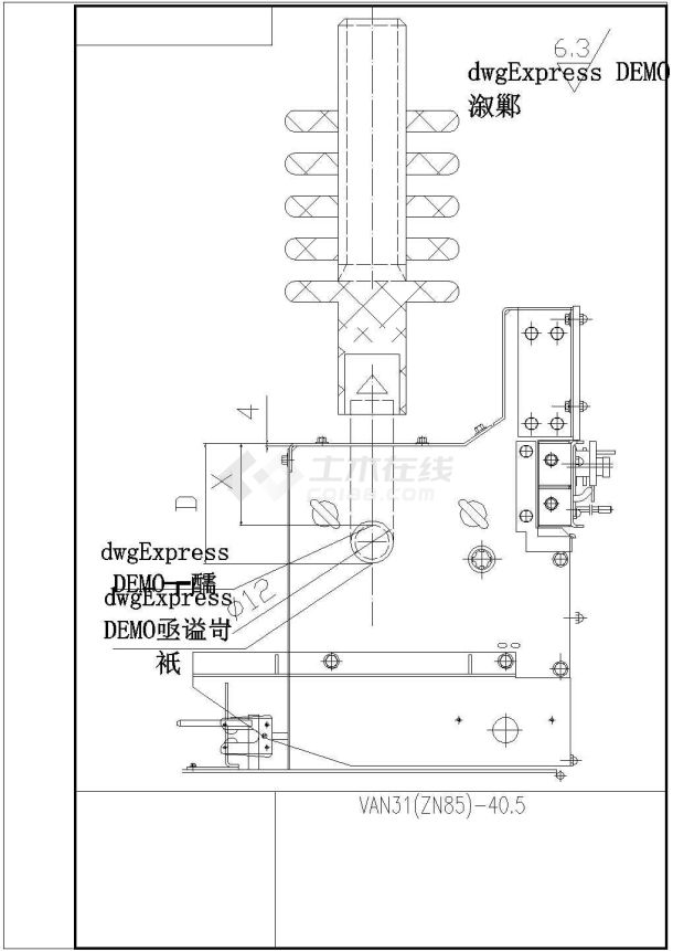 某公司VAN31断路器电气cad原理图-图一