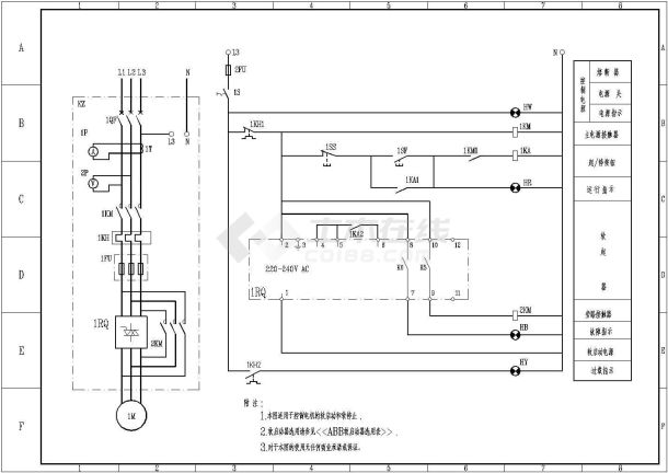 某公司软启动2系列控制电气cad原理图-图二