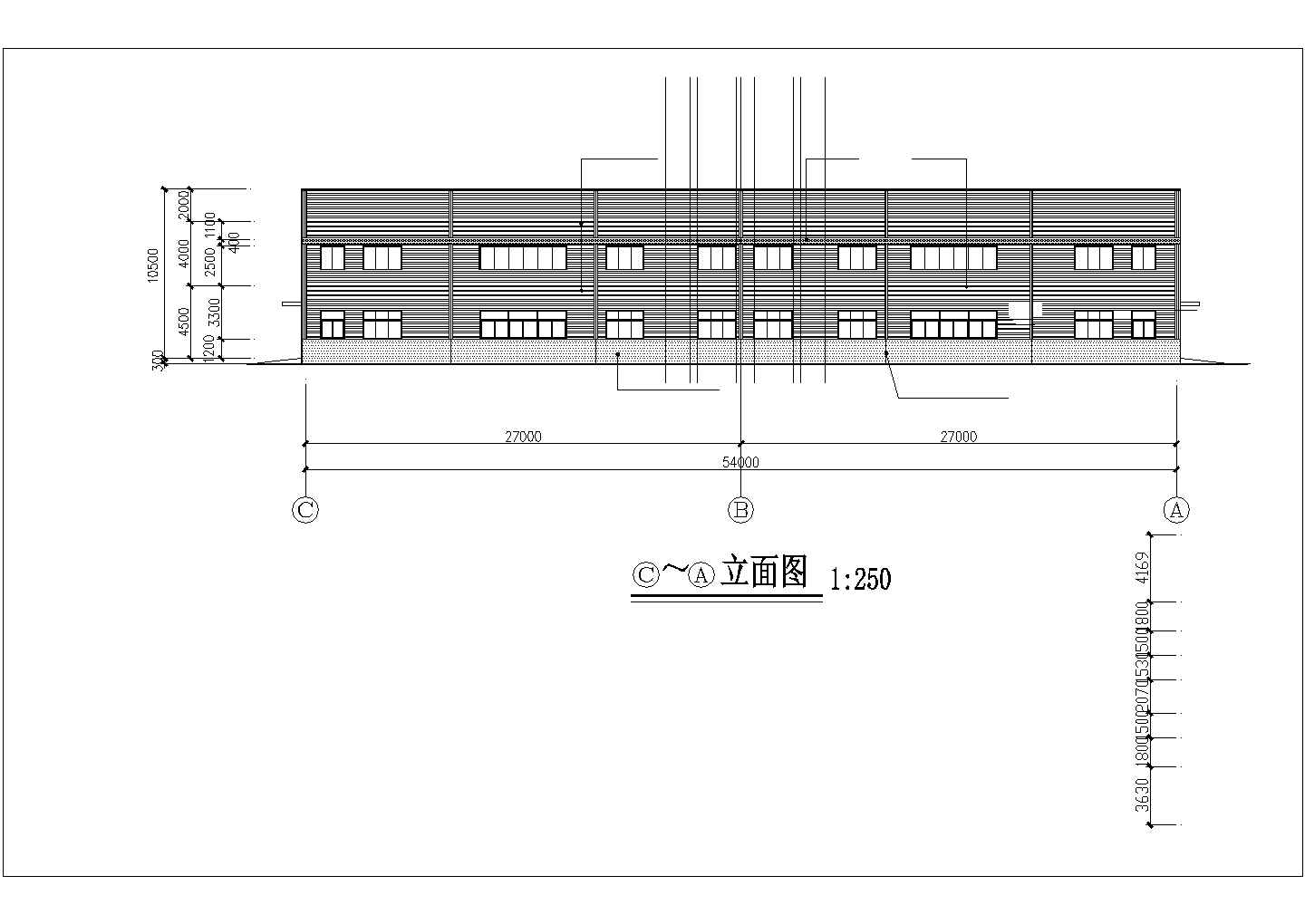 某地局部两层钢结构厂房建筑结构设计施工图纸