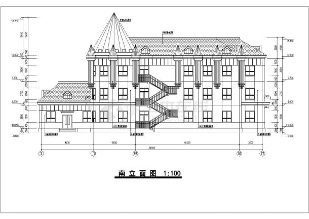 2012幼儿园三层框架结构全套建筑结构施工图-图一