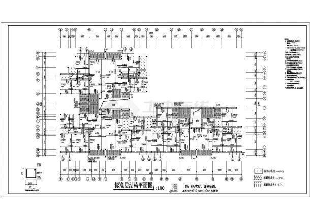 某乡镇门市底框结构结构设计施工图-图二