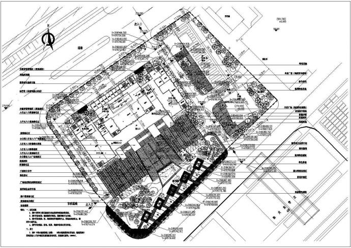 宜宾港志城作业区一期工程办公区景观施工图纸_图1