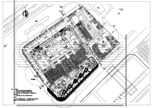 宜宾港志城作业区一期工程办公区景观施工图纸-图二