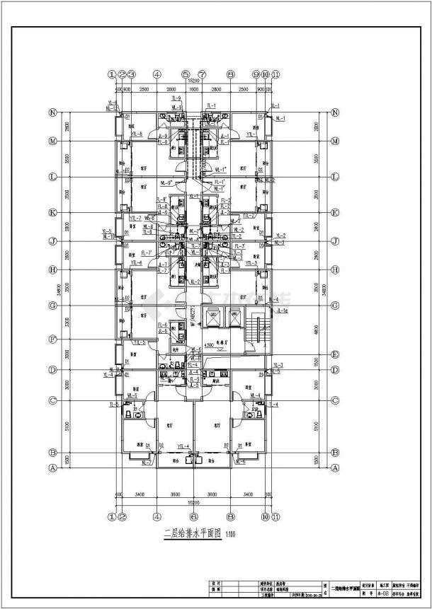 海南省三亚市某地十三层短肢剪力墙结构住宅建筑设计施工图纸-图二