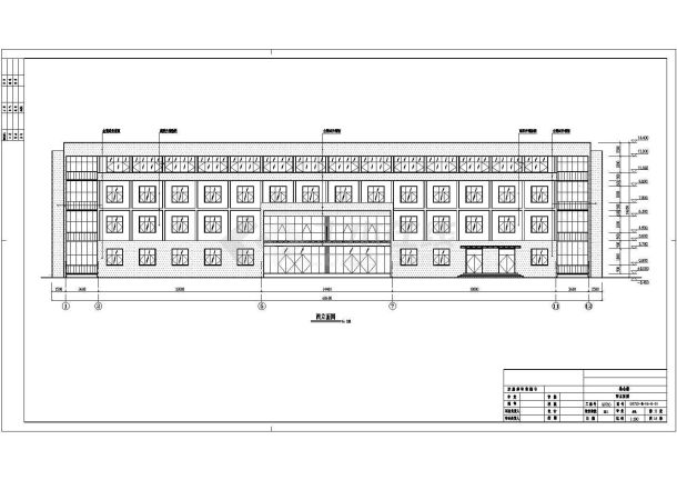 某制药公司综合办公楼建筑设计施工图-图二