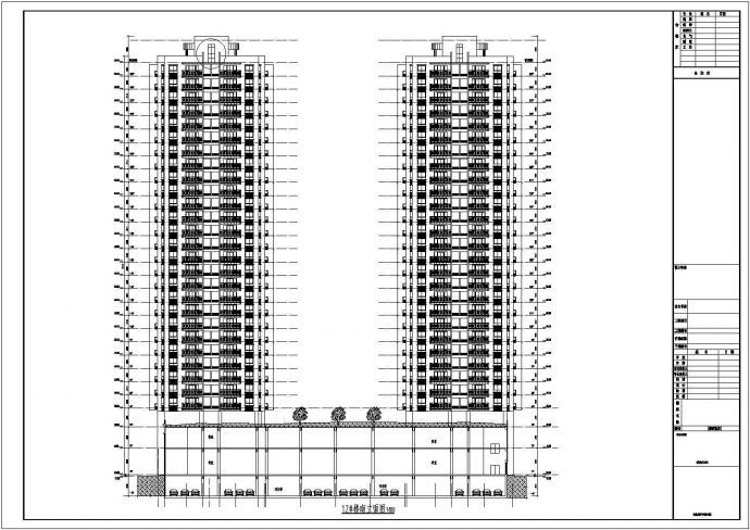某29层高层商住楼建筑设计施工图纸_图1