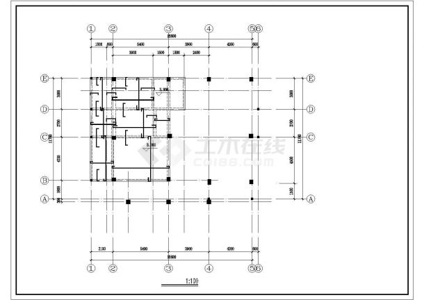 错层别墅建筑结构施工图纸（共23张）-图一