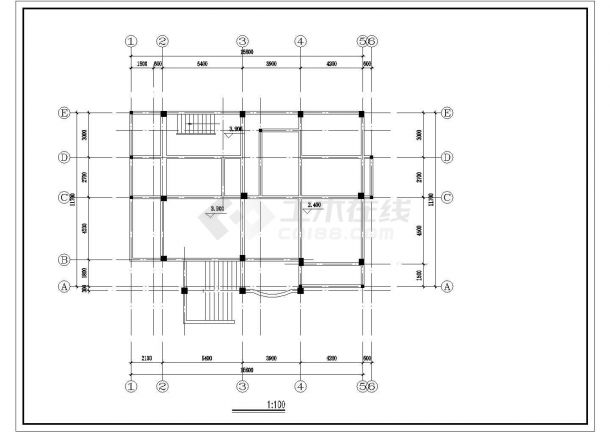 错层别墅建筑结构施工图纸（共23张）-图二