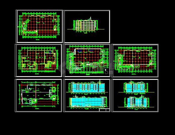 比较详细的厂房建筑设计施工图（共8张）-图一