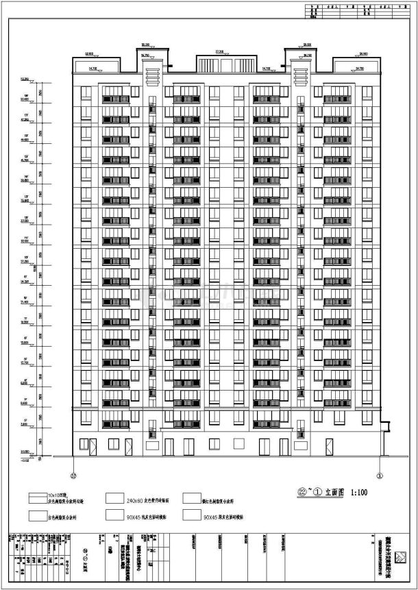 某小区18层商住楼建筑设计方案图-图二