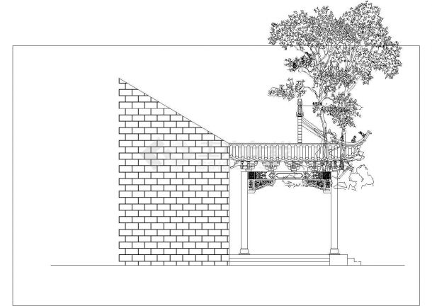 一些关于园林寺庙建筑方案图施工图-图二