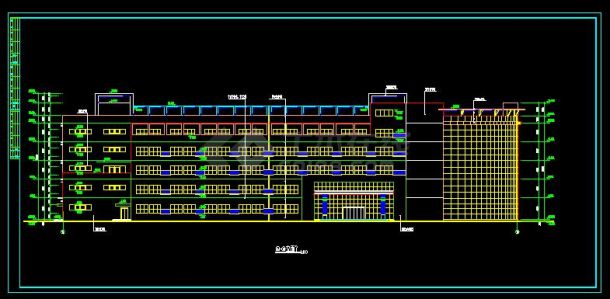 某电子厂建筑cad全套施工图（共15张）-图二