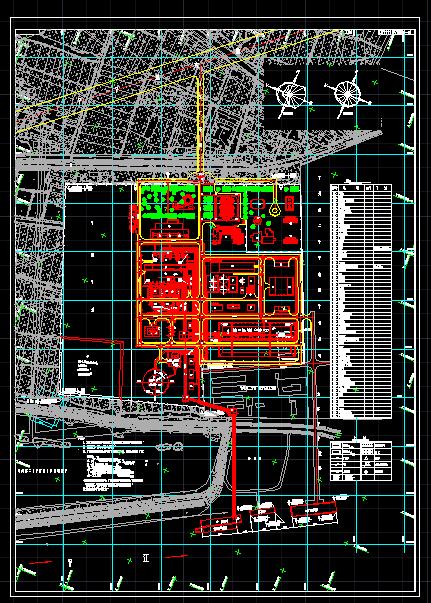 某电厂建筑cad总平面布置图（节点详细）