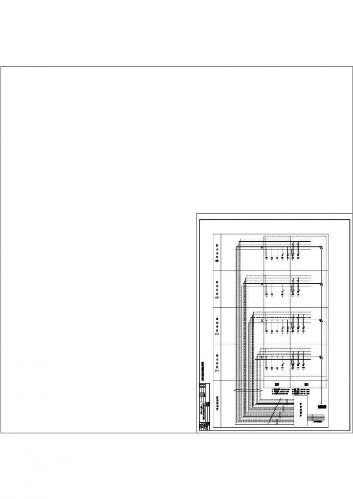 某地区二类地下人防车库全套电气cad设计图_图1