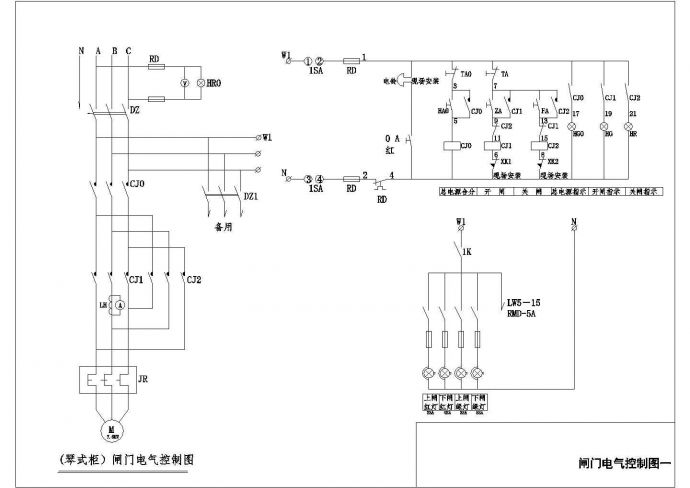 某地区电动机控制全套电气cad设计施工图_图1