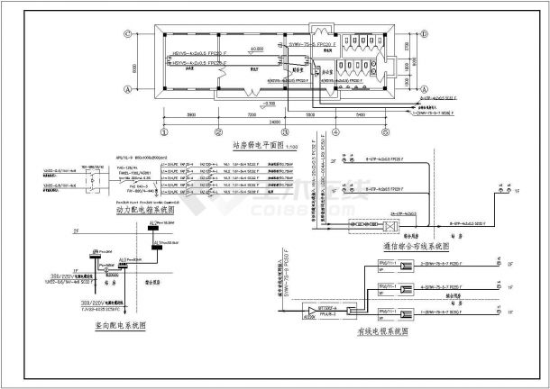 某地区2号加油站电气设计cad设计施工图-图二