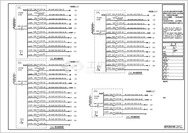 东莞某地电子厂强电电气cad设计施工图-图一