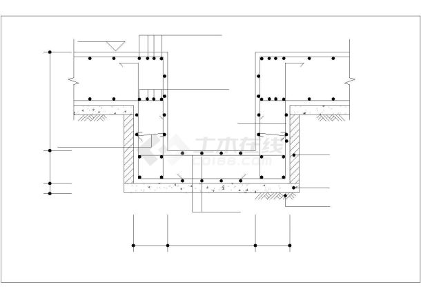 地下室底板集水井及集水沟cad大样设计精简图-图二