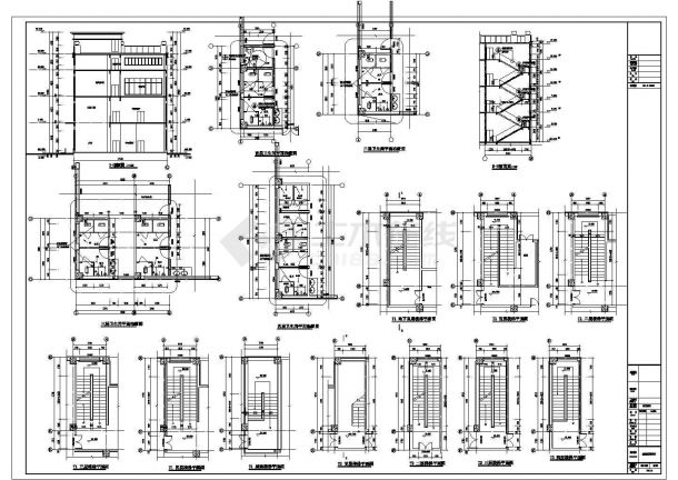 某地区4层框架结构会所建筑施工图-图二